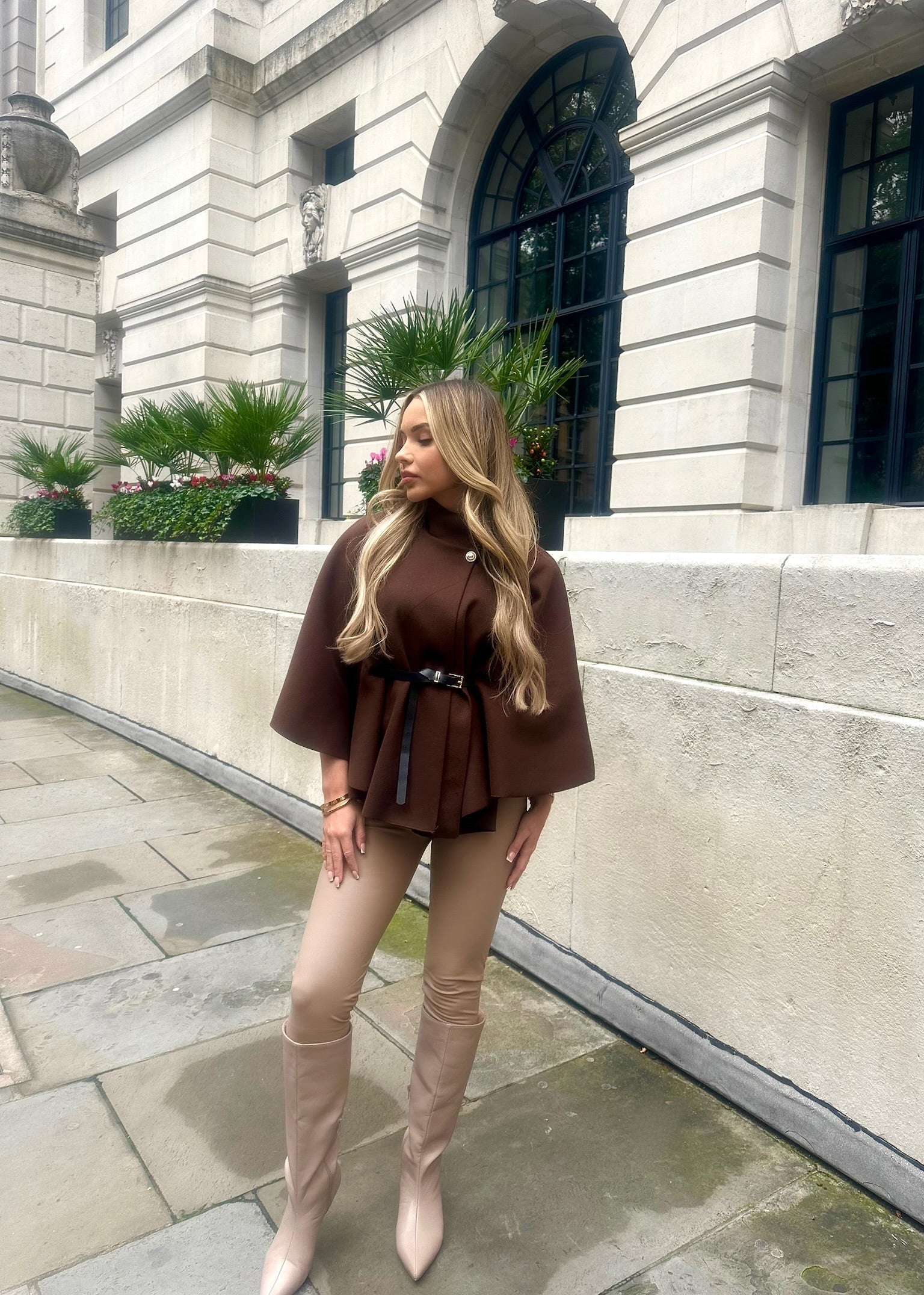 Camille - Poncho ceinturé