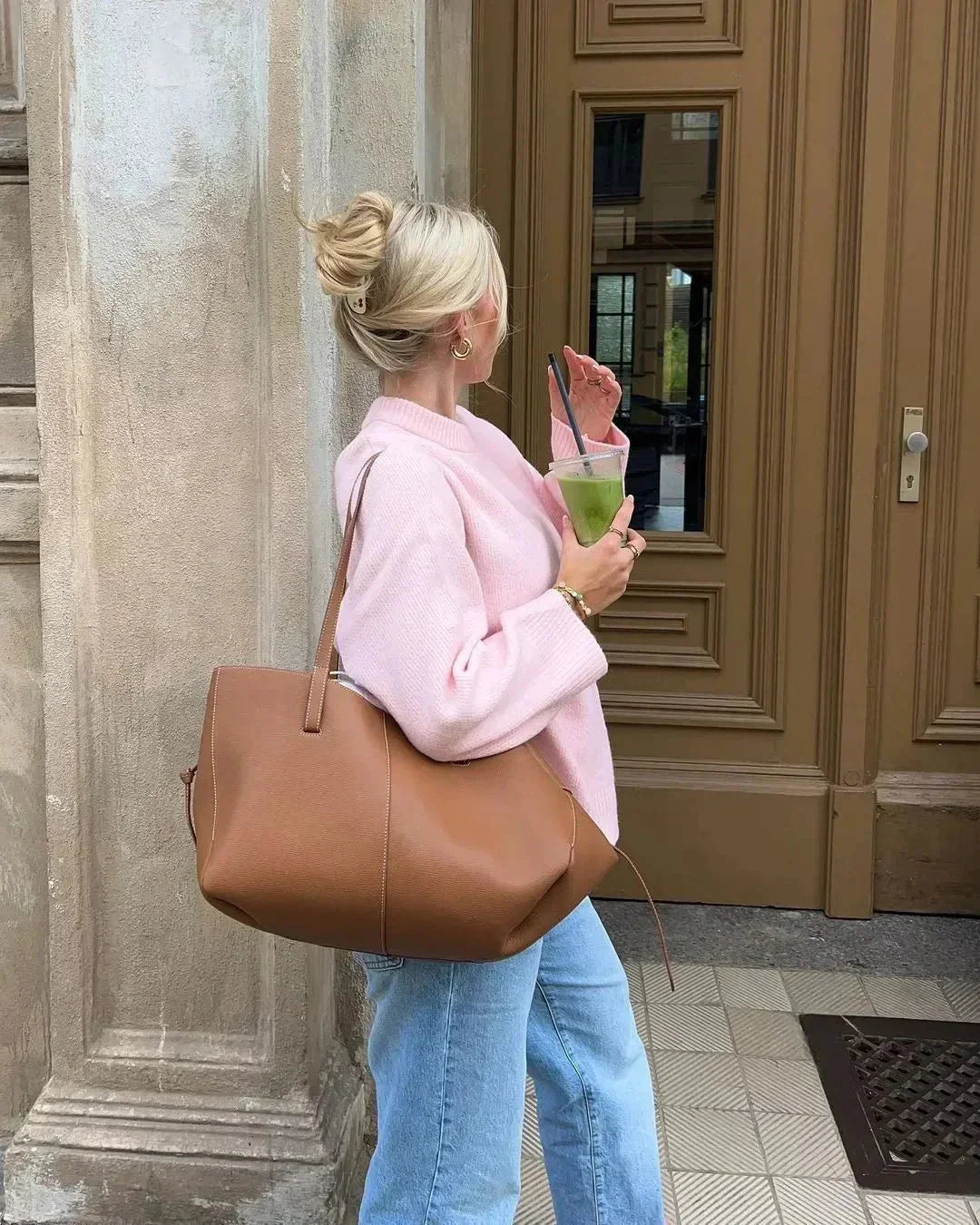 CLAIRE | PULL À MANCHES LONGUES ROSE